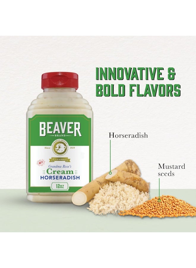 Beaver Hot Cream Horseradish, 12 oz squeeze bottle - Image 2