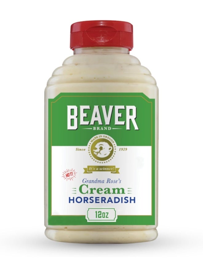 Beaver Hot Cream Horseradish, 12 oz squeeze bottle - Image 1