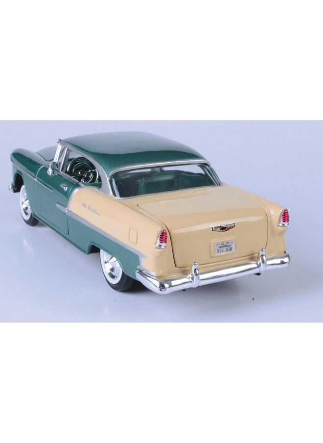 Motor Max 1955 Chevy Bel Air, Green - Motormax 73229 - 1/24 Scale Diecast Model Toy Car For Unisex-Children  - Image 3