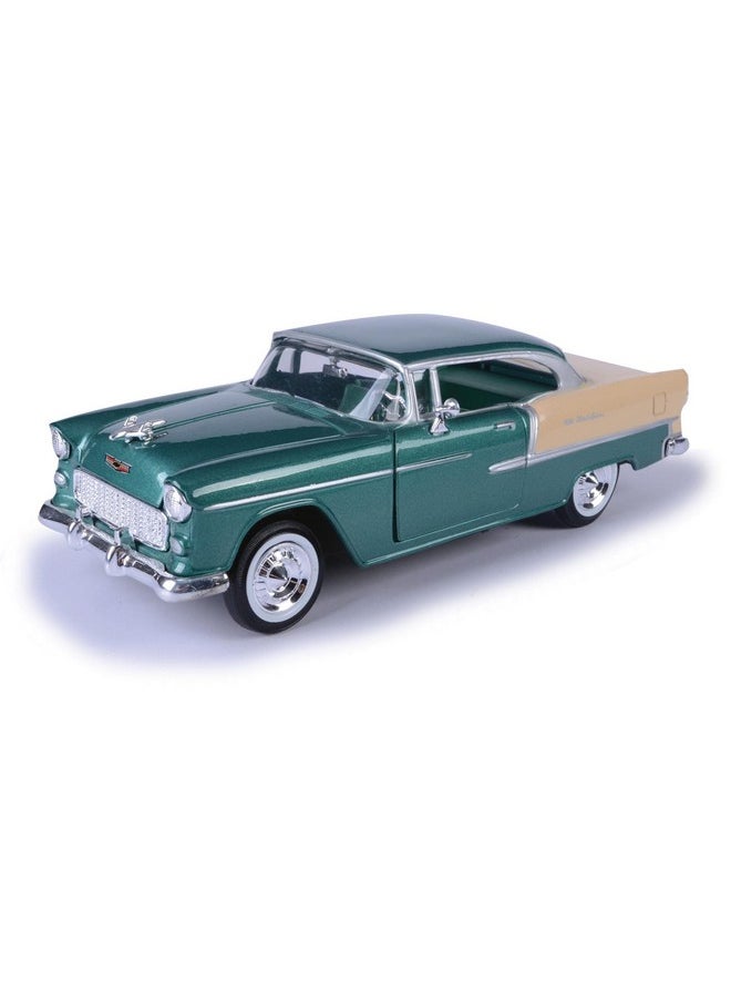 Motor Max 1955 Chevy Bel Air, Green - Motormax 73229 - 1/24 Scale Diecast Model Toy Car For Unisex-Children  - Image 1