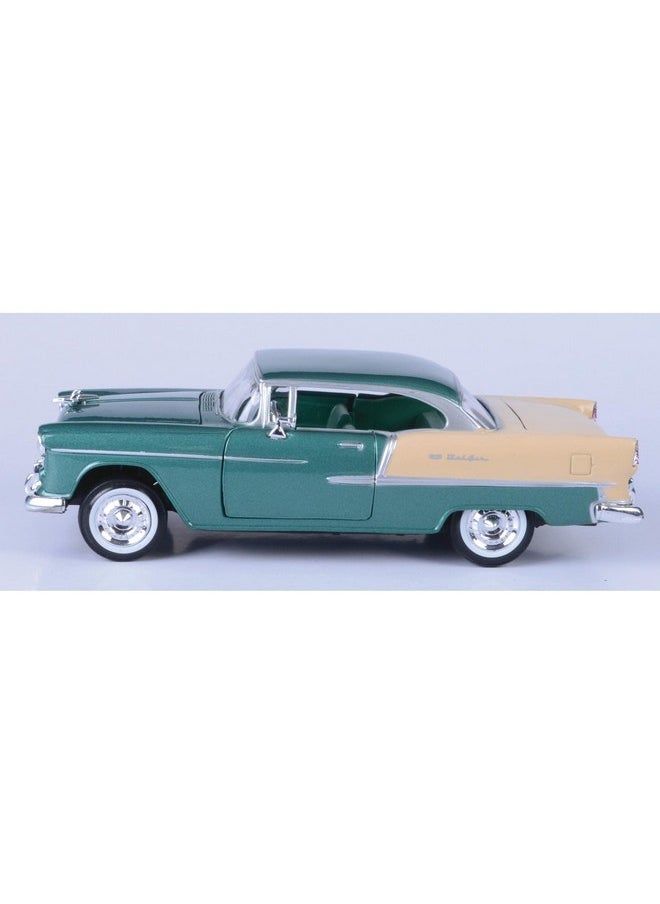 Motor Max 1955 Chevy Bel Air, Green - Motormax 73229 - 1/24 Scale Diecast Model Toy Car For Unisex-Children  - Image 2