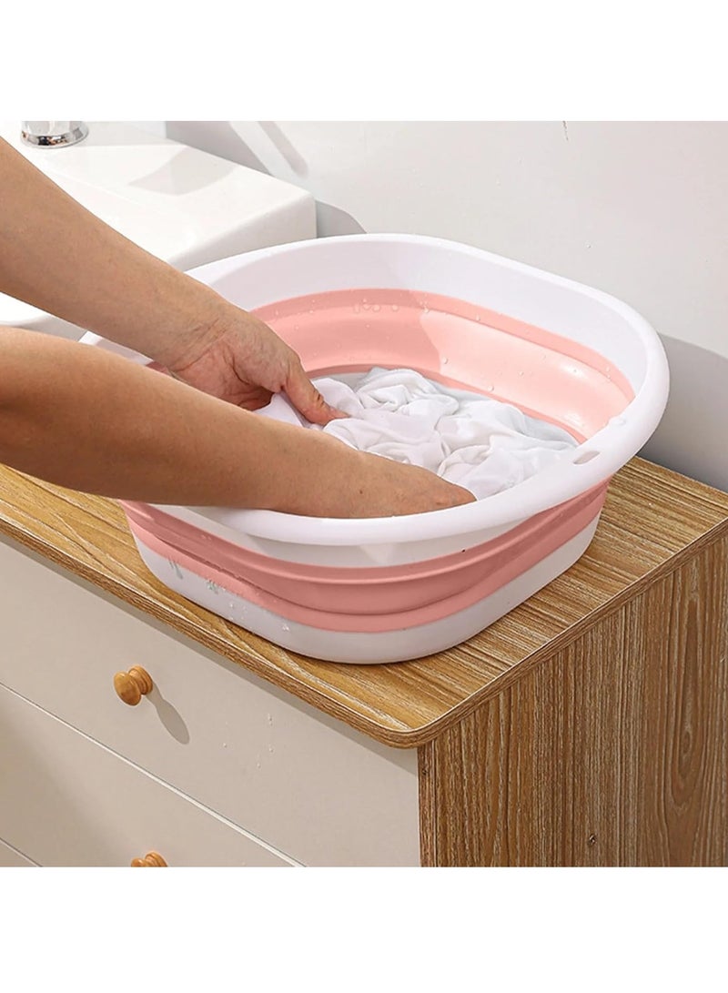 بلان A حوض غسيل قابل للطي، متعدد الاستخدامات لغسل الأطباق والخضروات والفواكه، مناسب لغسل الملابس أو القدمين، مثالي للاستخدام المنزلي والتخييم، سعة 5.5 لتر (رمادي) - Image 3