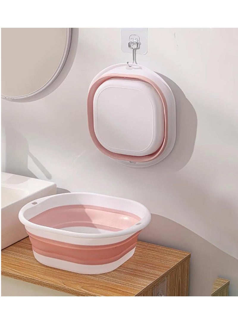 بلان A حوض غسيل قابل للطي، متعدد الاستخدامات لغسل الأطباق والخضروات والفواكه، مناسب لغسل الملابس أو القدمين، مثالي للاستخدام المنزلي والتخييم، سعة 5.5 لتر (رمادي) - Image 4