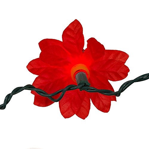 Kurt S. Adler Kurt Adler 35-Light Red Poinsettia Light Set - Image 5