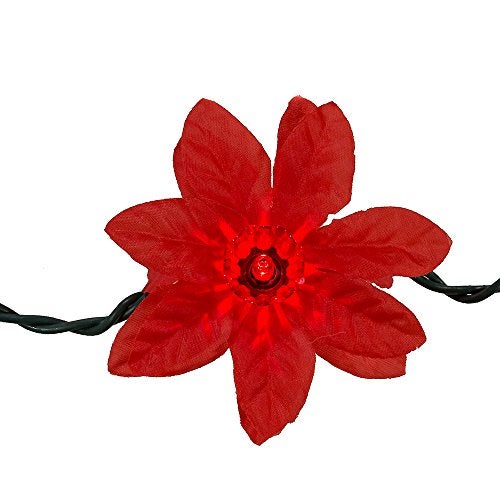 Kurt S. Adler Kurt Adler 35-Light Red Poinsettia Light Set - Image 2