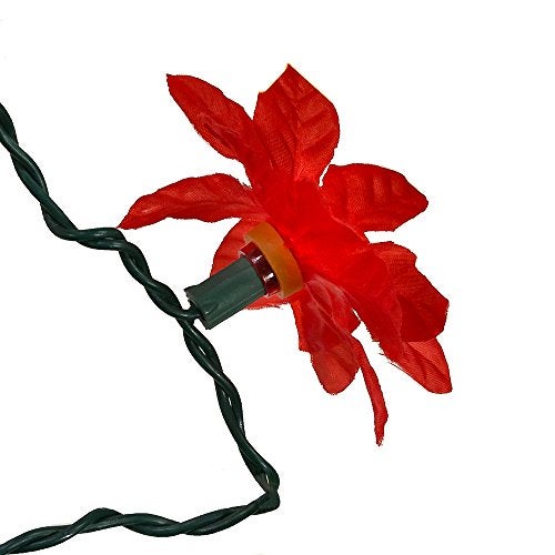 Kurt S. Adler Kurt Adler 35-Light Red Poinsettia Light Set - Image 4