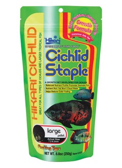 Hikari Hikari Cichlid Staple Floating Pellets Fish Food, Large Pellets, 8.8 oz. (250g)  - Image 1
