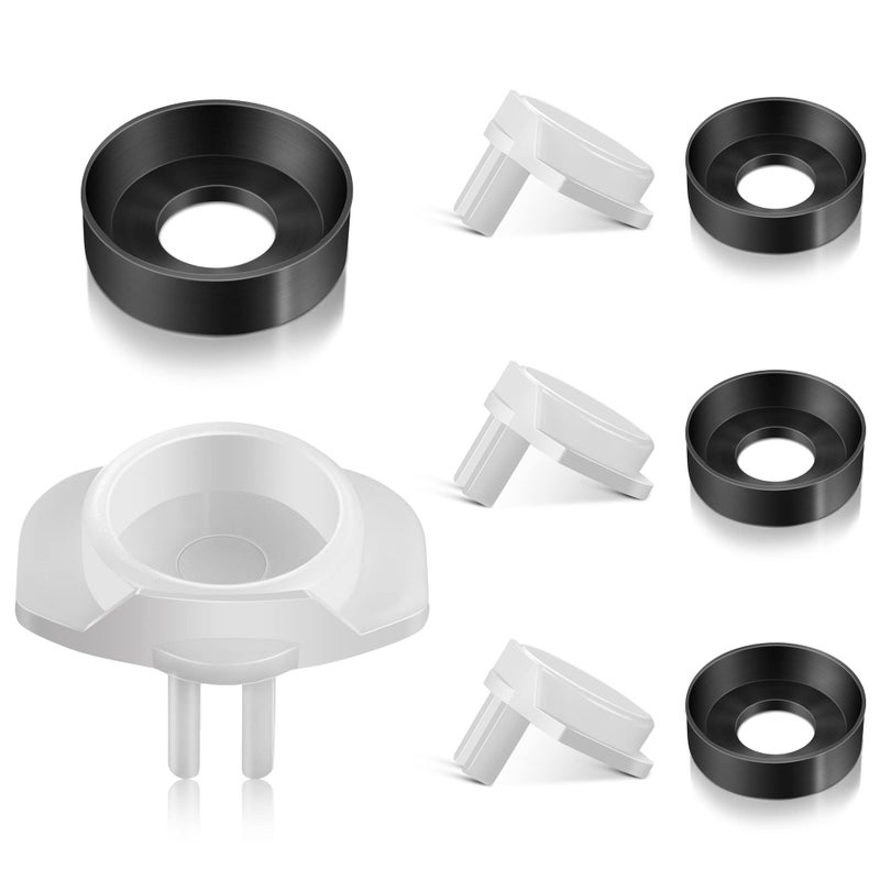 Dreyoo 4 Pack 101237 Cup Seal & Diverter Gate Compatible with Moen 3800 Tub Spout, Tub Spout Replacement Parts for Shower Bathtub Faucet Diverter - Image 1