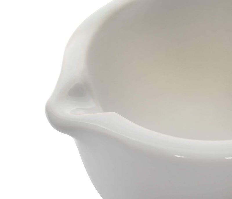 EISCO Porcelain Mortar & Pestle Set, 64oz (1900ml) - Heavy Duty - Unglazed Grinding Surface - Excellent for Kitchen or Laboratory - Grinds Powdered Chemicals, Herbs, Spices, Pills - White - Image 3