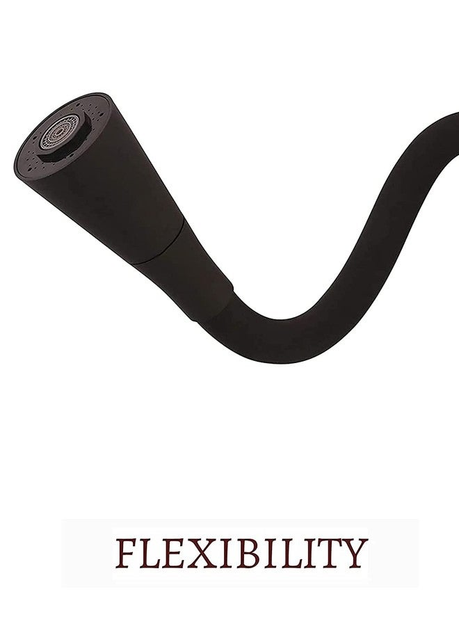 Jagger JAG337 Wall Mounted Kitchen Sink Cock Taps for Home and Office, with 360 Degree Rotating/Flexible Single/Double Flow Spout with Wall Flange and Teflon Tape (Mark [ Black Band 2 Flow ]) - Image 3