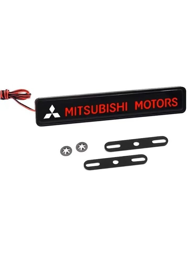 Vierex LED Front Hood Grille Emblem Light for Mitsubishi Outlander Lancer 9 10 ASX RALLIART Eclipse L200 Pajero – Waterproof Decorative Car Badge Lamp, Front Logo Ambient Light, 12V Easy Installation - Image 3