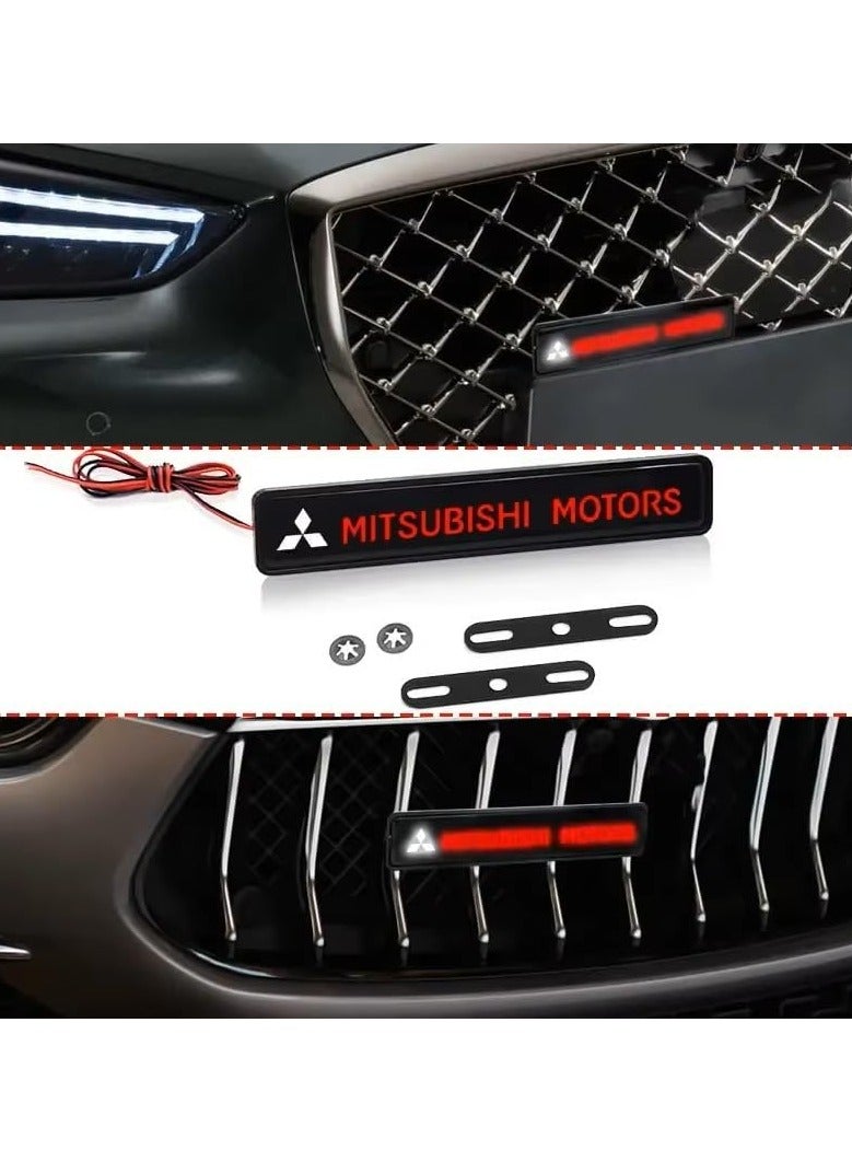 Vierex LED Front Hood Grille Emblem Light for Mitsubishi Outlander Lancer 9 10 ASX RALLIART Eclipse L200 Pajero – Waterproof Decorative Car Badge Lamp, Front Logo Ambient Light, 12V Easy Installation - Image 4