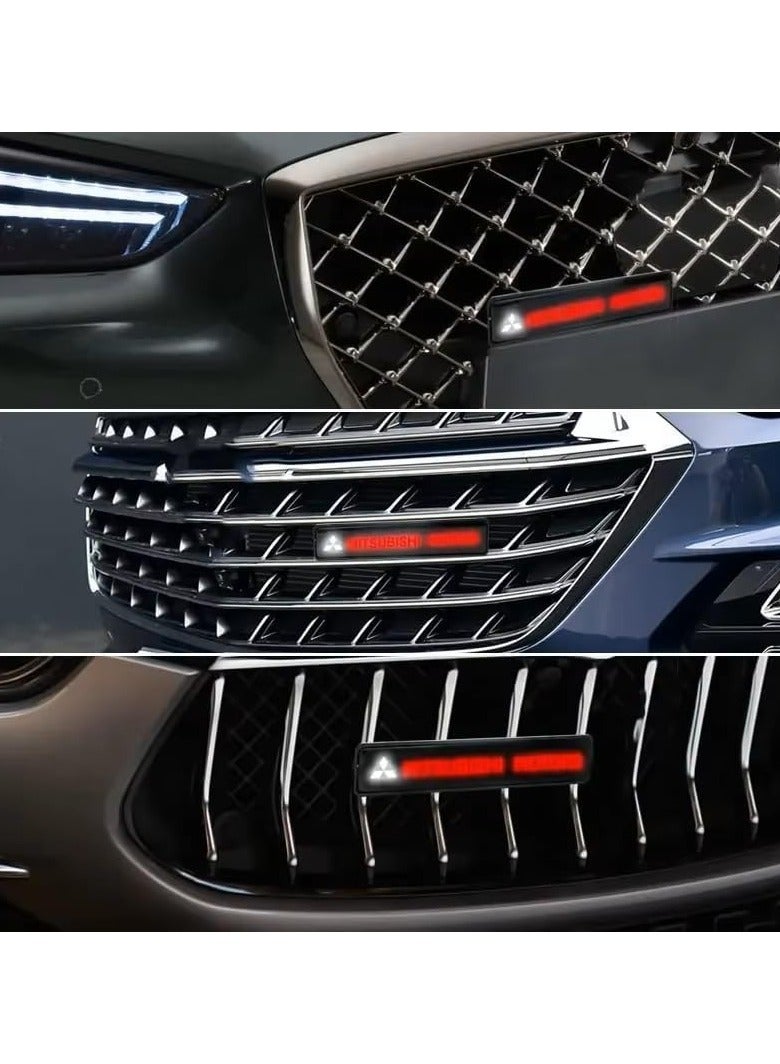 Vierex LED Front Hood Grille Emblem Light for Mitsubishi Outlander Lancer 9 10 ASX RALLIART Eclipse L200 Pajero – Waterproof Decorative Car Badge Lamp, Front Logo Ambient Light, 12V Easy Installation - Image 5