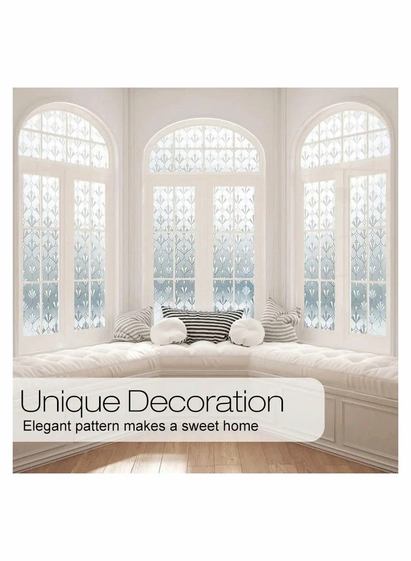 Y&D Privacy Window Film, Non Adhesive Frosted Glass Film Sun Blocking Sticker Self Static Cling Decorative for Home Kitchen Living Room, Removable, Reusable, Anti UV (15.7 x 78.7 Inch) - Image 4