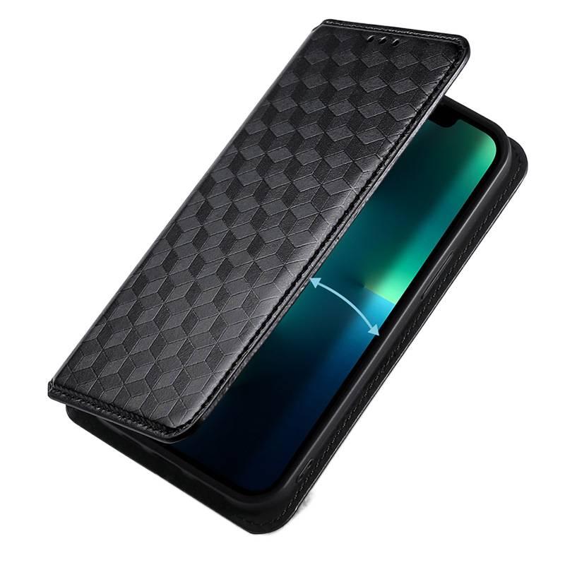 MS غطاء واقي بTPU لـ redminote14/redminote14 مع حامل بطاقات وحماية من السقوط مع مقاوم للصدمات مع حامل قائم مع مغناطيس قوي باللون أزرق مغناطيسي بوظيفة حامل من مادة TPU باللون الأزرق ب. - Image 3