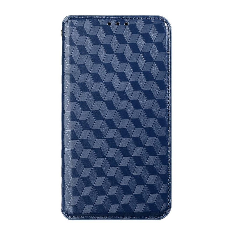 MS غطاء واقي بTPU لـ redminote14/redminote14 مع حامل بطاقات وحماية من السقوط مع مقاوم للصدمات مع حامل قائم مع مغناطيس قوي باللون أزرق مغناطيسي بوظيفة حامل من مادة TPU باللون الأزرق ب. - Image 1