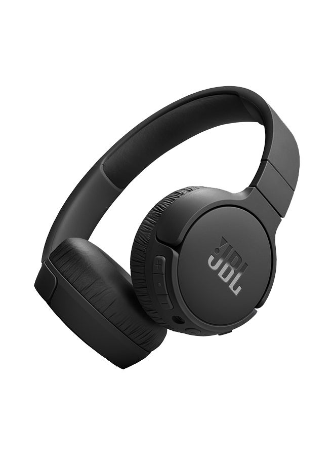 JBL Tune 670 Adaptive Noice Cancelling Wireless On Ear Headphones Pure Bass Sound Black - Image 1