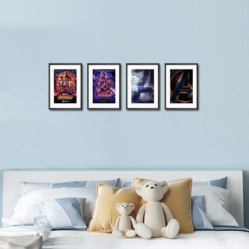 MARVEL ARS UnFramed Canvas Abstract Painting Print of Marvel Avengers Wall Art Poster Set 4-Pieces, 20 cm x 25 cm Size for Office Living Room Bedroom Gifting - Image 2