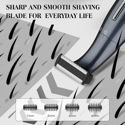 Dumite Manscape Ball Trimmer for Men,Body& Pubic Hair Trimmer and Groin Hair Shaver for Women & Men Pubic Hair, Private Area, Legs, Eyebrow,Face, Nose, Eyebrow, Body Hair Removal IPX5 Waterproof LED Display - Image 4