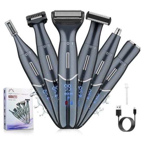 Dumite Manscape Ball Trimmer for Men,Body& Pubic Hair Trimmer and Groin Hair Shaver for Women & Men Pubic Hair, Private Area, Legs, Eyebrow,Face, Nose, Eyebrow, Body Hair Removal IPX5 Waterproof LED Display - Image 1