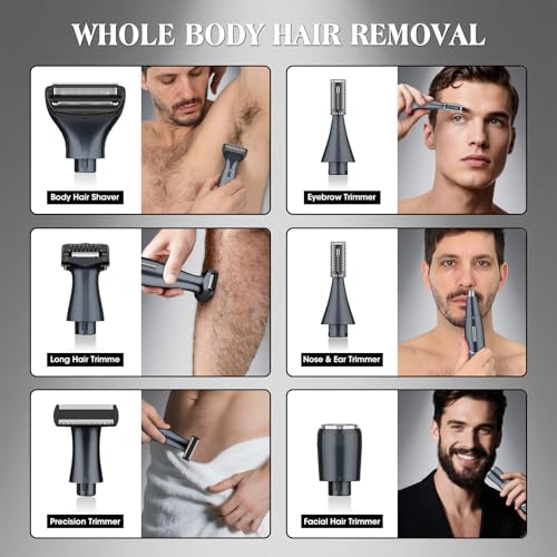 Dumite Manscape Ball Trimmer for Men,Body& Pubic Hair Trimmer and Groin Hair Shaver for Women & Men Pubic Hair, Private Area, Legs, Eyebrow,Face, Nose, Eyebrow, Body Hair Removal IPX5 Waterproof LED Display - Image 2