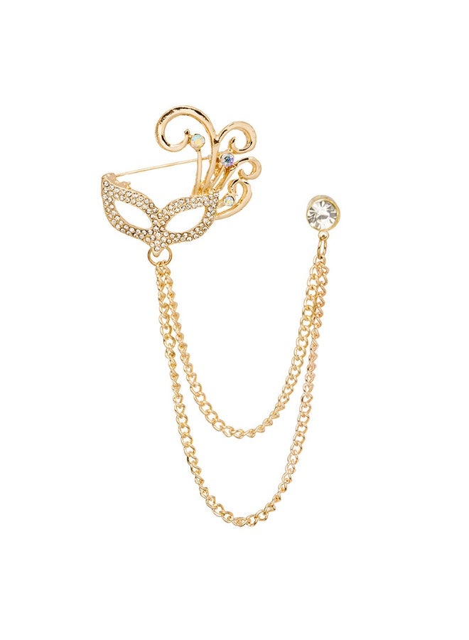 Mark Fairwhale Retro Fashion High-end Rhinestone Chain Brooch