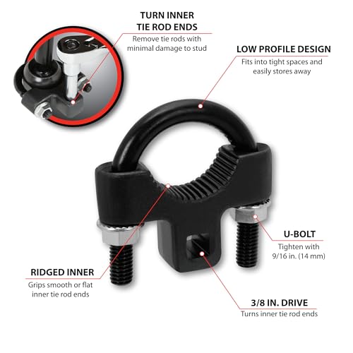 Performance Tool W83027 Universal 3/8 Inch Low Profile Tool for Inner Tie Rod Removal and Installation - Image 2