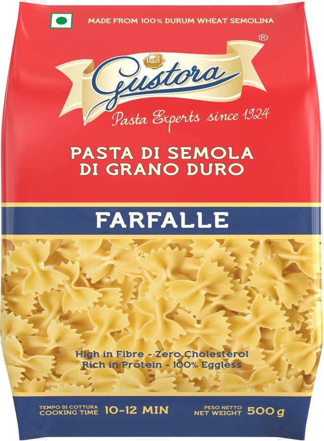 Gustora Fusilli Pasta Combo, 500 Grams (Pack of 2) I Pasta Combo Made of 100% Durum Wheat Semolina I Rich in Protein & Fibre I Zero Cholesterol I No Trans-fat I Cooking Time 10 Min (500g X 2) - Image 2