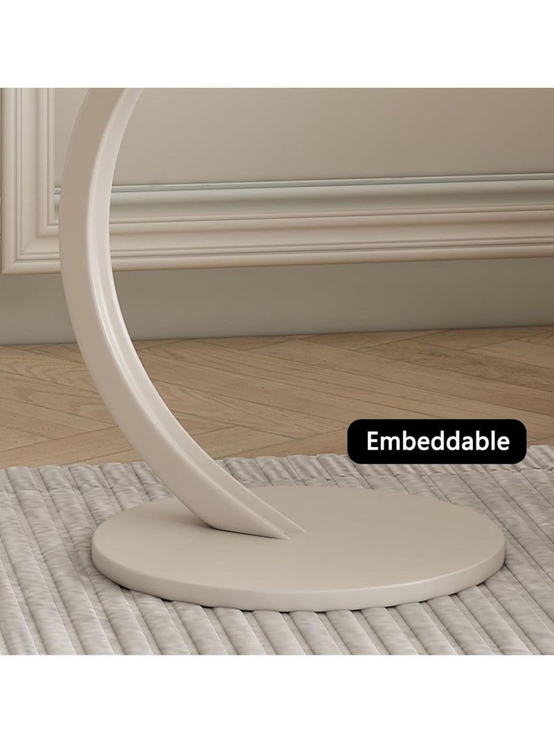 TRASSLE Flower Shape Small C-Shaped Side Table, Small Side Tables Bedroom, Sofa C End Table, Bedside Table for Living Room Kitchen Garden Bedroom, Small Accent Table  - Image 4