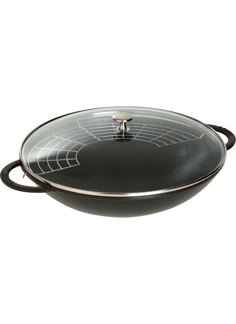 STAUB Staub Cast Iron Wok 6quart Black Matte 