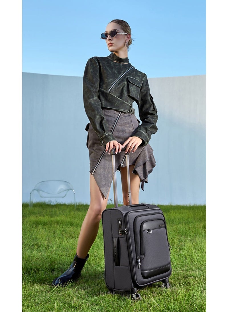 ARCTIC HUNTER LGX004 24 Inch Arctic Hunter LGX004 Roller Suitcase - High-quality, durable, water-resistant fabric with silent wheels and a safety lock - Image 2