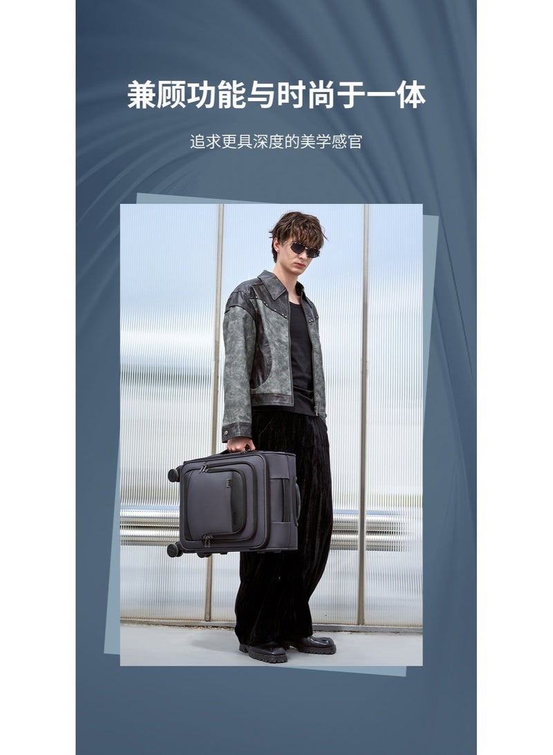 ARCTIC HUNTER LGX004 24 Inch Arctic Hunter LGX004 Roller Suitcase - High-quality, durable, water-resistant fabric with silent wheels and a safety lock - Image 3