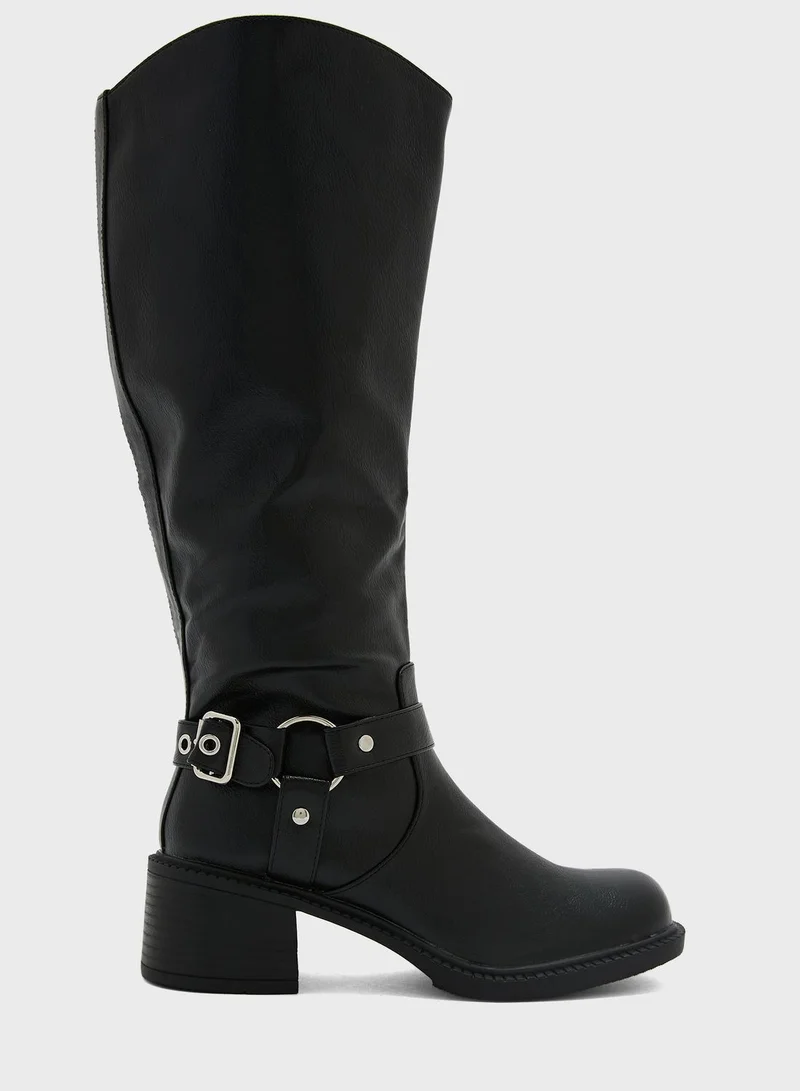 Ginger Biker High Boots