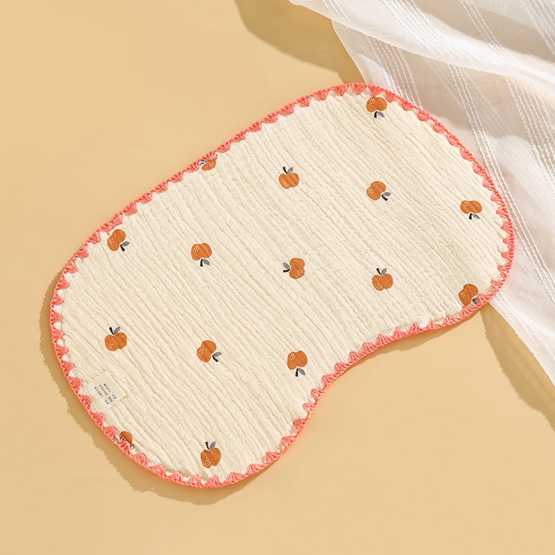 Cotton Muslin Baby Pillow, Breathable Sweat-absorbent, Four Seasons Apple 