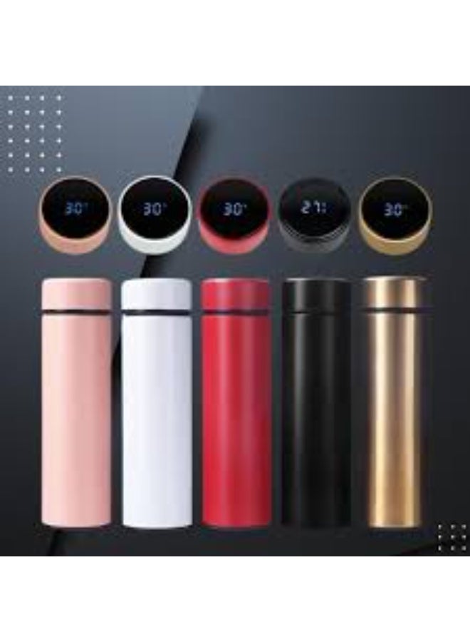 ZAMZIN Temperature Display Water Bottle with LED Touch Screen, Stainless Steel Vacuum Insulated Flask, Reusable Leak-Resistant Hot and Cold Beverage Bottle for Office, Travel, School and Outdoor Use - Image 4