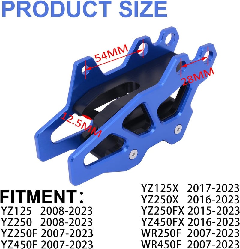 SOOMJ AnXin CNC Motorcycle Chain Guide Guard for Yamaha YZ125/250, YZ250F, YZ450F, YZ250X, WR250F, WR450F - Image 2