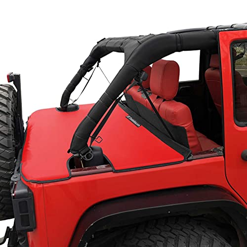 Shadeidea JK Tonneau Cover Compatible with Jeep Wrangler JKU 4 Door 20072018 Rear Trunk Ton Cargo Vinyl Tailgate Cover Robicon Sahara Sport S Red  3 Year Lasting