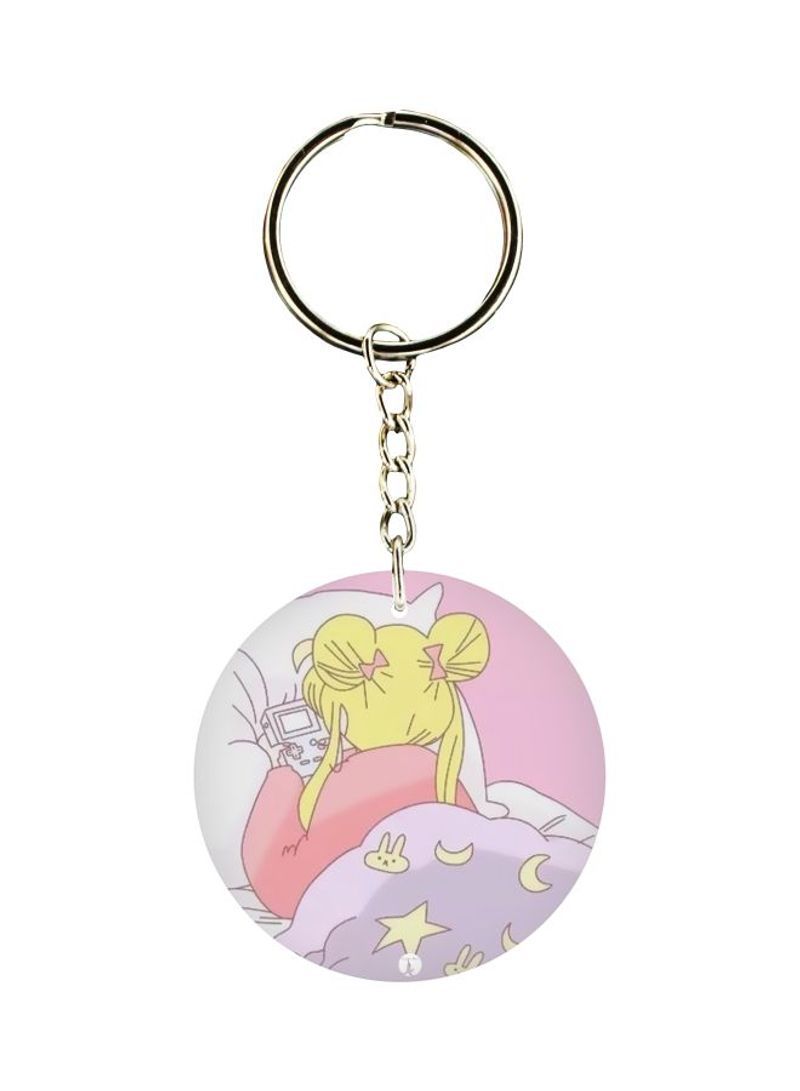 Girl Printed Keychain