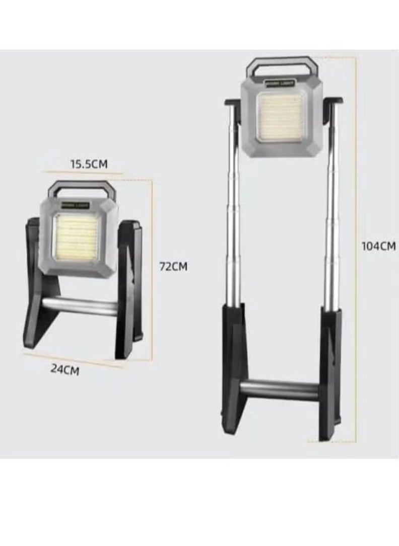 JAJEEK Multifunctional Work Light with Telescopic Base – Adjustable Height LED Work Lamp – Bright, Energy-Efficient & Portable – Durable Construction-Grade Design Ideal for Construction, DIY Projects, Emergency Lighting & Outdoor Use – Lightweight and Easy to Carry  - Image 3