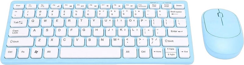 YUEHISY Wireless Keyboard and Mouse Combo, 2.4GHz 78 Keys Slim Creamy Keyboard with Ergonomic Tilt, Quiet Mouse, Plug and Play, for PC Laptop - Image 1