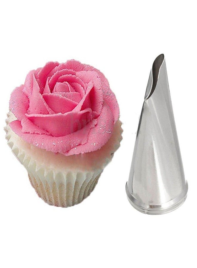 Kosh -Baking Pastry Decorating Tool Decorating Cake Nozzles Rose Flower- 1M and 2D, Rose Petal Nozzle with Flower Nail- (1 Piece) Steel Quick Flower Icing Nozzle - Image 4
