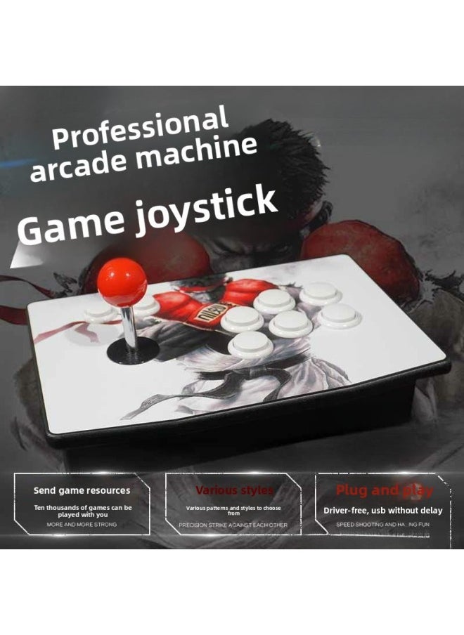 جنرال لوحة ألعاب تأخير الكمبيوتر Arcade Rocker، لا يوجد هاتف خلوي، هزاز قتال مزدوج، ثلاث آلات ألعاب منزلية ولون المنتج: إصدار تنافسي، نموذج Qc بستة أزرار  - Image 3