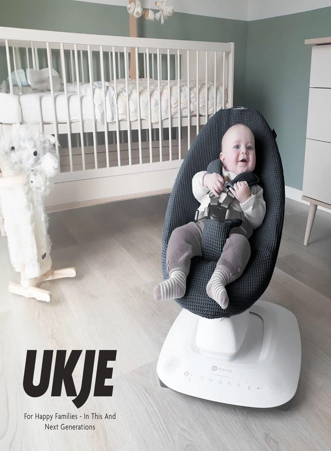 UKJE Protective Swing Cover Compatible with 4moms or MamaRoo 5, Multi-Motion Baby Swing, Baby Swing Liners, Baby Rocker Cover, Easy to Install, Easy to Wash, Handmade in Europe, Black - Image 5