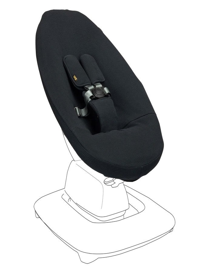 UKJE Protective Swing Cover Compatible with 4moms or MamaRoo 5, Multi-Motion Baby Swing, Baby Swing Liners, Baby Rocker Cover, Easy to Install, Easy to Wash, Handmade in Europe, Black - Image 1