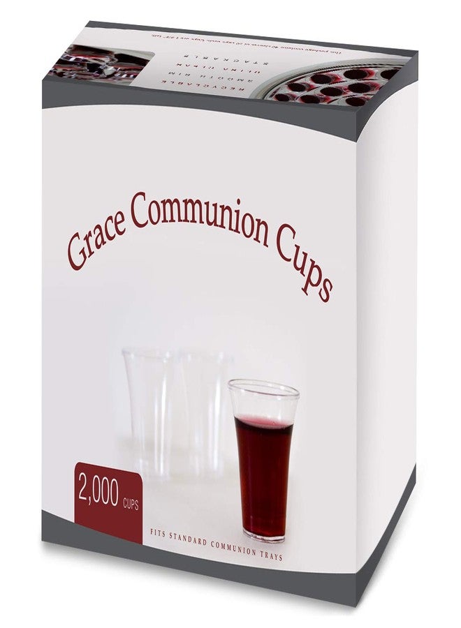 Grace Communion Cups - Disposable Plastic 2000 per box - Fits Standard Holy Communion Trays - Image 1