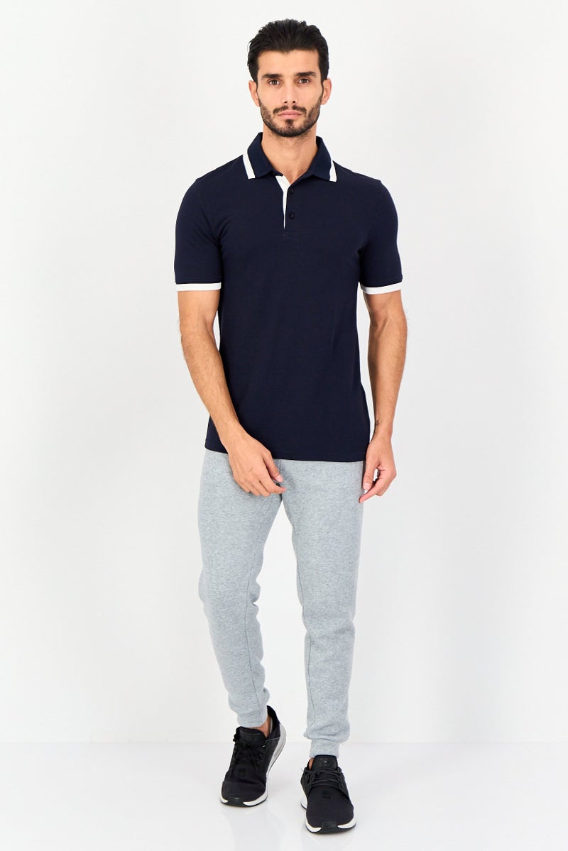 PUMA قميص بولو رياضي للرجال بأكمام قصيرة، خارجي، لون كحلي - Image 3