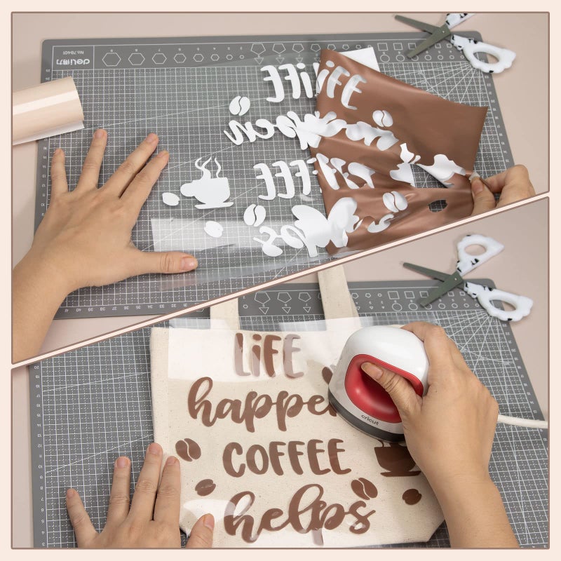 Tintnut فينيل نقل الحرارة لتون البشرة من تينت نوت - حزمة 10 ورقات بحجم 10x12 بوصة كريمي بيج فاتح فينيل حديد بني تان HTV لقص الحرف اليدوية تي شيرتات ملابس حقائب لآلة كريكت سيلويت كاميئو - Image 5