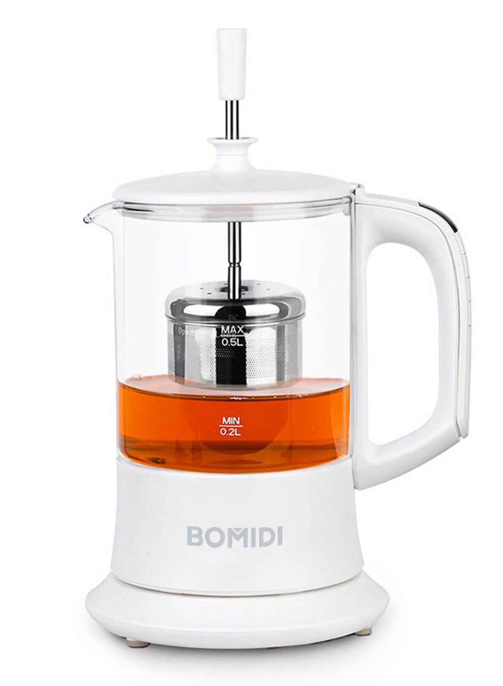 BOMIDI Electric Kettle for Tea & Coffee – 500mL Travel Kettle with Temperature Control (70°C–100°C), LED Display, Tea Infuser, Auto Shut-Off, Fast Boil, BPA-Free, Portable Hot Water Boiler