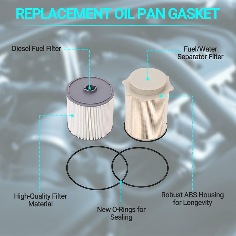 MNJWS 6.7L Cummins Fuel Filter Water Separator Kit for Dodge Ram 2500-5500 (2019-2024) - Image 5