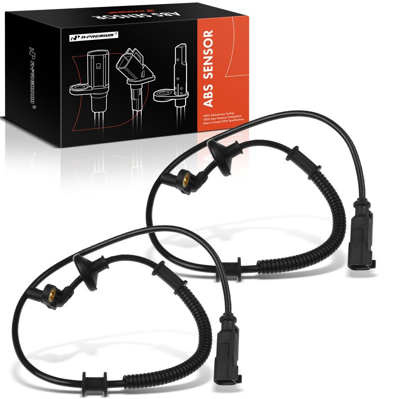 A-Premium A-Premium ABS Wheel Speed Sensor Compatible with Ford & Lincoln Models - Expedition 2011-2012/2014-2017, Navigator 2011-2012/2015-2017, Sport Utility - Rear Driver and Passenger, (2-PC Set)  - Image 1